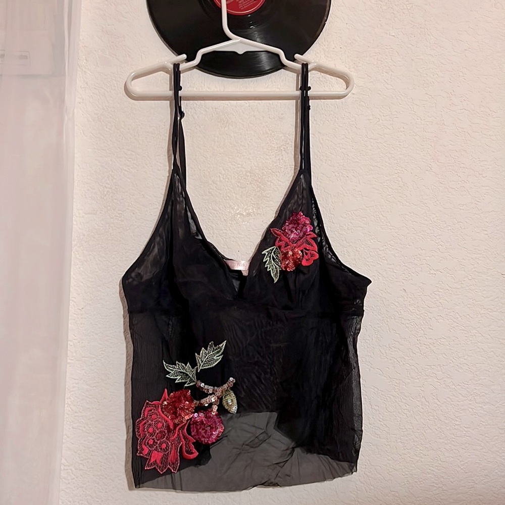 Victoria’s Secret lingerie top with floral details
